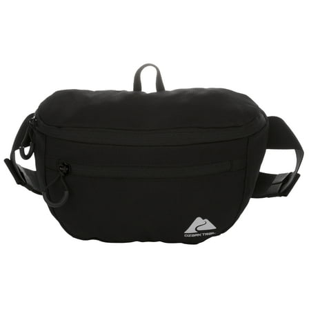 Ozark Trail 2.5 Ltr Waist pack, Black, Unisex, Fanny on Waist pack, Polyester Zipper