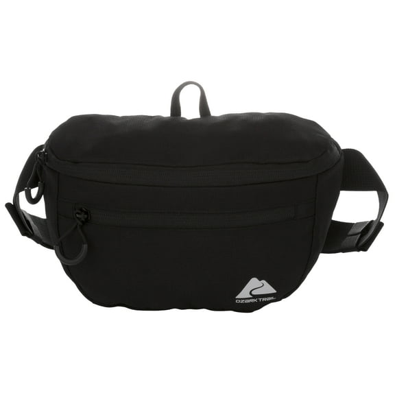 Ozark Trail 2.5 Ltr Waist pack, Black, Unisex, Fanny on Waist pack, Polyester Zipper