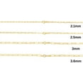 thumbnail image 5 of Floreo 10k Yellow Gold Solid Paperclip Chain Necklace, 5 of 5