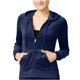 thumbnail image 2 of Hippie Rose - Sudadera con capucha y cremallera frontal para mujer, azul, extra pequeña Hippie Rose Sudadera, 2 of 2