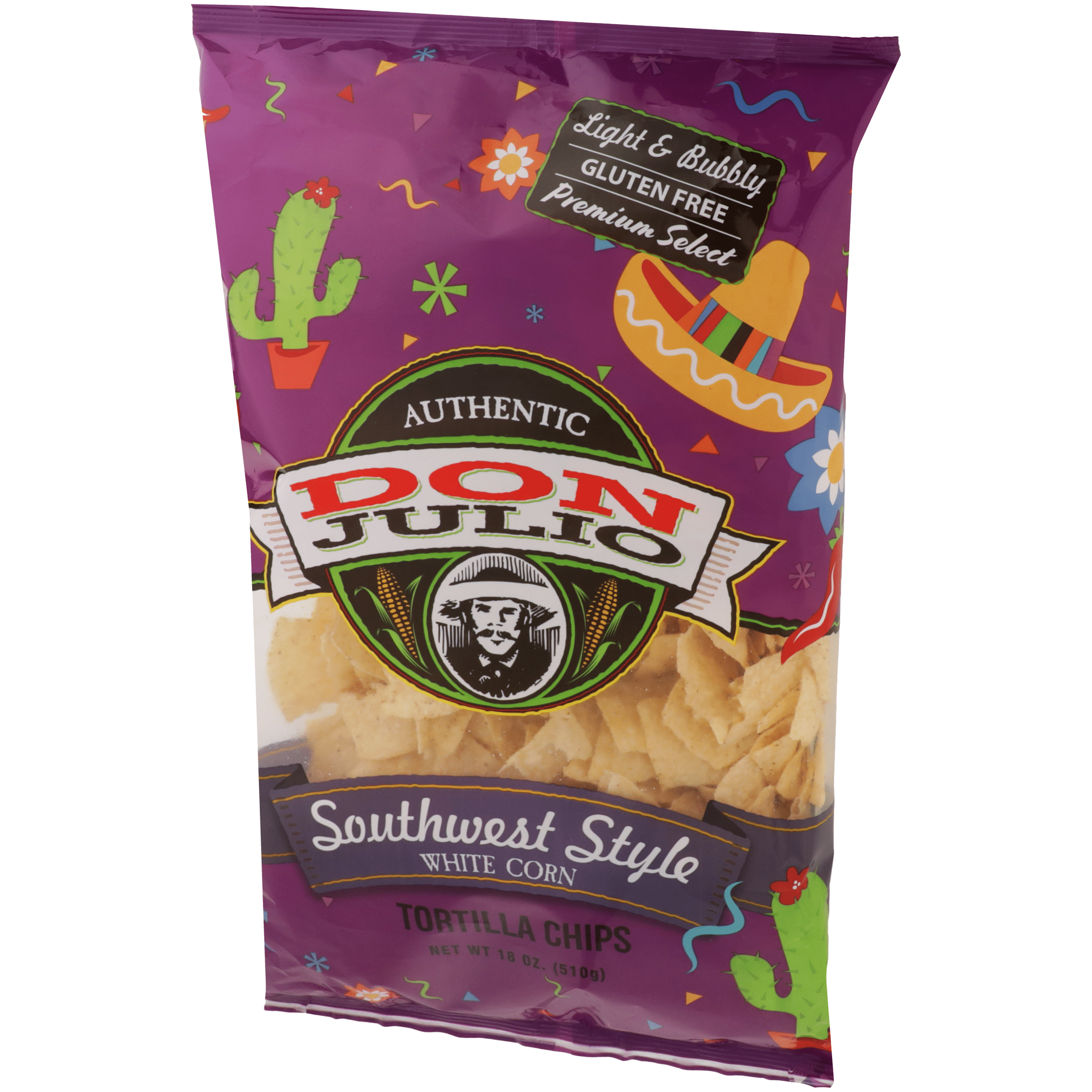 (3 pack) Don Julio Southwest Style White Corn Tortilla Chips - 18oz