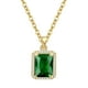 thumbnail image 2 of Collar Xtellar De Oro De 14k Para Mujer Con Circonitas Cúbicas Verde, 2 of 4