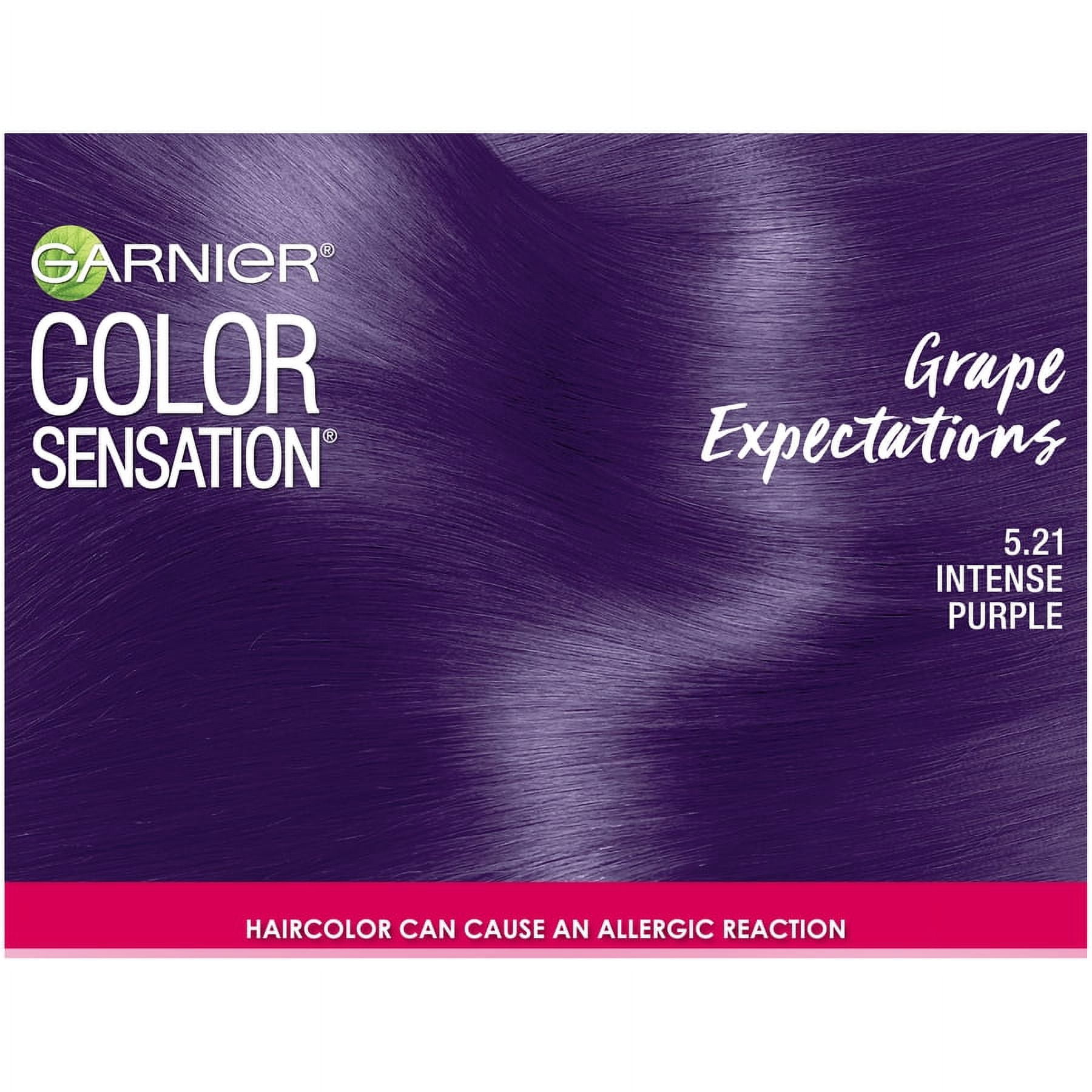Garnier Color Sensation Hair Color Cream, 5.21 Grape Expectations Intense Purple