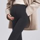thumbnail image 4 of Pantalones de Cintura Elástica de las Mujeres de Color Sólido Ropa Exterior Larga No Apretada Maternidad Vientre de Apoyo, 4 of 5