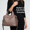 thumbnail image 5 of Sunyuer Elegant Vegan Leather Handbag - Large Capacity Shoulder Bag with Adjustable Strap, 5 of 6