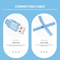 thumbnail image 5 of BRIGHTFUFU Piano Accessories Coiled Cable With Audio Transmission For Mobile Phone Effector 1Pack Blue, 5 of 5