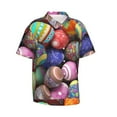 thumbnail image 2 of Daiia Easter Eggs1 Hawaiian Shirt for Men Gentle Cotton Regular Short Sleeve Casual-3X-Large, 2 of 9