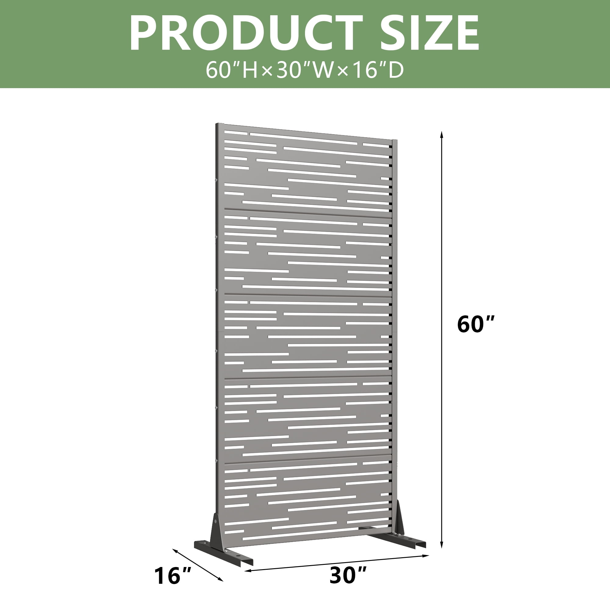 Metal Privacy Screen Panel Pattern