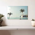 thumbnail image 2 of Elephant Stock Retro Surf Van Wall Art - Horizontal Canvas Wall Art - Living Room Wall Decor - Beach Canvas - Blue And Purple Decor - 12" x 8", 2 of 8
