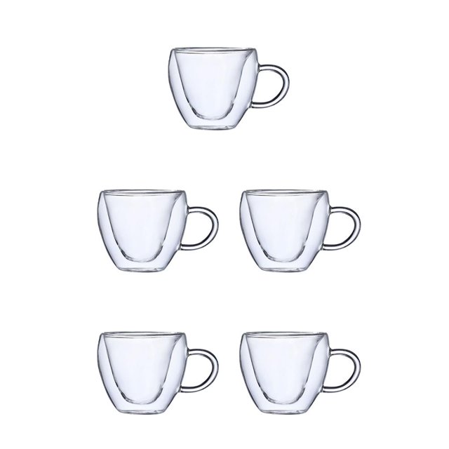 Billuyoard Taza de agua de viaje, tazas de jugo de fruta de alta temperatura, accesorios de borosilicato, recipiente para regalo, leche en forma Type2 NO2