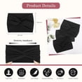 thumbnail image 3 of Paquete de 6 diademas bohemias anchas para mujer, turbante extragrande, diadema con nudo retorcido, accesorios para uso diario, entrenamiento, maquillaje, spa, yoga, lavado de cara y, 3 of 6
