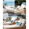 thumbnail image 6 of Pack of 2 Outdoor Lumbar Pillow Covers 11x16 Inch, Summer Beach Waterproof Throw Pillow Covers Set, Tropical Coastal Palm Tree Starfish Conch Decorative Cushion Cases for Patio Porch Car, 6 of 7