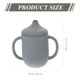 thumbnail image 5 of Vaso de silicona para bebés con pajita para niños, vaso para bebés con pajita y cepillo para pajita, 5 of 6