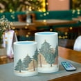 thumbnail image 3 of Yayeee Flameless Candles with Remote Flickering Battery Operated Multi Color Changing, Brown Christmas Trees, 3 of 7