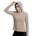 thumbnail image 2 of Craaazy Chandails à Capuchon pour Femmes Sun Protection UPF 50+ à Manches Longues avec Couvre-Visage Intégré et Trous pour les Pouces pour Porter à l'Extérieur, 2 of 7