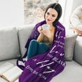 thumbnail image 3 of Get Well Gifts for Women After Surgery - Hug Blanket - Thinking of You Gift for Mom Friend Sister - Feel Better Inspirational Gifts for Women - Get Well Soon Gift - Purple Sunflower Blanket, 3 of 6