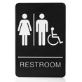 thumbnail image 1 of Señal de baño Bebarley ADA con braille 15 x 23 cm autoadhesiva, 1 of 3