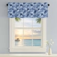 thumbnail image 3 of Window Valance for Kitchen,Watercolors Gradient Blue Fishes Rod Pocket Curtain Valances Short Curtains Drapes Panel,Abstract Marine Life Window Treatment Topper for Living Room Bathroom Bedroom Home, 3 of 9