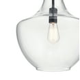 thumbnail image 4 of Kichler Everly 19.75" Transitional 1 Light Black Pendant Light with Clear Glass, 4 of 5