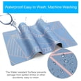 thumbnail image 5 of Desk Mat, Extended Gaming Mouse Pad Large 31.5" x 15.7" XL Keyboard pad with Stitched Edges Non Slip Base, Water-Resistant Computer Laptop Desk Pad for Office and Home (Blue Geometry), 5 of 6