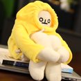 thumbnail image 4 of Muñeco de peluche Regalo divertido Expresión interesante Linda bolsa de algodón suave Decoración Plátano Muñeca Amarillo 14.2 pulgadas, 4 of 5
