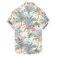 thumbnail image 6 of ZCFZJW Men's Hawaiian Wrinkle Free Shirts Big and Tall Regular Fit Casual Short Sleeve Button Down Tropical Floral Beach Vacation Tees Shirt Tops Multicolor#05 L, 6 of 6