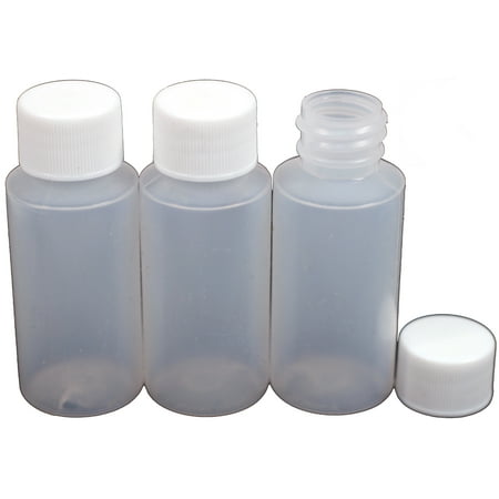 Emulsion Paint - Creative Hobbies 1 Ounce Empty Plastic Bottles, LDPE Easy Squeeze Plastic, With White Caps, For Paint Makeup Emollient Water Shower Gel Emulsion Liquid Cosmetic Container, Pack of 12