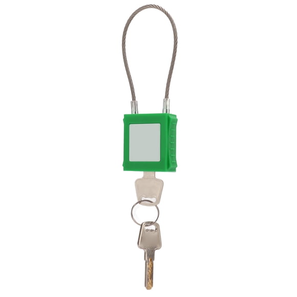 Lockout Lockout Tagout Cable Locks 85mm Shackle Steel Safety Padlock with 2 Key for Equipment Maintenance