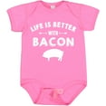 thumbnail image 3 of Inktastic Life's Better with Bacon Boys or Girls Baby Bodysuit, 3 of 5