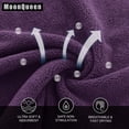 thumbnail image 2 of Toallitas MOONQUEEN Ultra Soft Premium de 30 x 30 cm, 72 unidades, color ciruela, 2 of 7