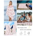 thumbnail image 5 of Pink Bow Ribbon Beach Towels Oversized Super Absorbent, Vintage Modern Art Bowknot Lightweight Bath Towel Quick Dry Sets For Bathroom/Pool/Rv Camping/Beach Play/Gym Room/Picnic 30"x60", 5 of 8