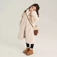 thumbnail image 4 of WOYY Toddler Girls Winter Jacket Long Warm Windproof Outerwear, Sizes 4-5T, 4 of 7