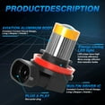 thumbnail image 6 of H11 H8 LED Bulbs 3000k Cool Yellow Super Bright Fog Light DRL Light High Power, 6 of 7