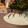 thumbnail image 6 of Daiia African Women Drawing Merry Christmas Tree Skirt , Xmas Large Lace-up Tree Skirt, Santa Snowflakes Rustic Home Decorations New Year Party Farmhouse Decor-30", 6 of 7