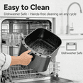 thumbnail image 6 of Aidoly 12-in-1 Air Fryer, 6-Quart Family Size Multi-Function for Roast, Bake, Broil, Dry, Proof, Reheat and More, with Viewing Window & 12 Cooking Modes, Grey, 6 of 8