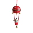 thumbnail image 2 of Xihbxyly Globo Aerostático Navideño de Hierro, Diseño Vintage de Hierro, Rojo, Blanco y Verde Militar, Decoración Duradera, Perfecto para Árbol de Navidad, Adornos Navideños, Tamaño 16,5 X 5,5 X 5,5, 2 of 6
