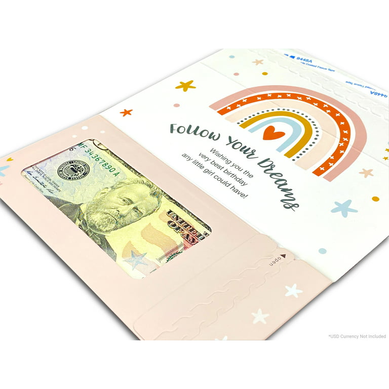 ZipGifts Birthday Card  Zip-Open Money Holder w/Clear Plastic