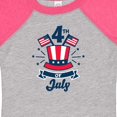 thumbnail image 4 of Inktastic 4th of July with Hat Flags and Stars Boys or Girls Baby Bodysuit, 4 of 5