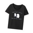 thumbnail image 2 of Mujeres dibujos animados lindo animal camiseta cuello redondo camiseta moda cómodo pantalón corto casual M, 2 of 8