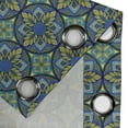 thumbnail image 5 of Ambesonne Vintage Grommet Curtain, Mosaic Tiles Pattern, 50" x 63", Cobalt Blue Apple Green, 5 of 6