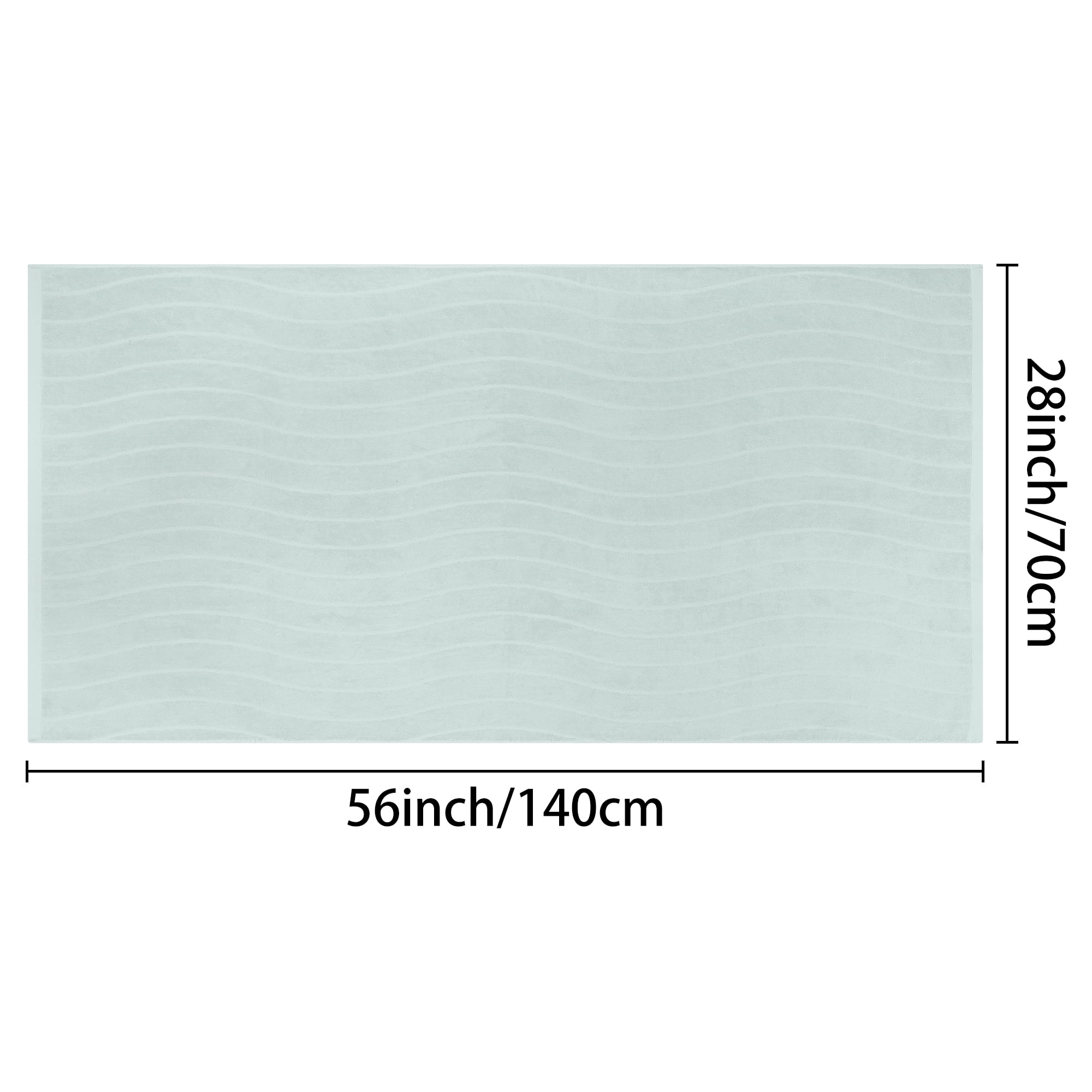 Unique Bargains 100% Cotton 2 Pcs Bath Towels Light Weight and Highly Absorbent Towels Blue 28" x 56"
