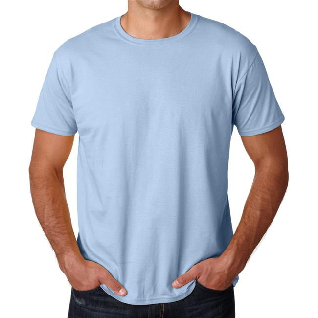 Gildan G64000-Light Blue-3X Softstyle Adult Tee, Light Blue - 3X ...