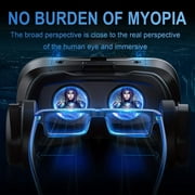 VR Headsets Compatible With IPhone & Android - Universal Phone Virtual Reality VR Goggles For Kids & Adults - Your Best Mobile Games 360 Movies Soft & Comfortable 3D VR Glasses