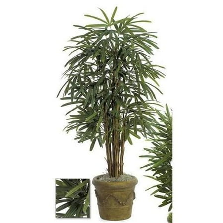Embroidered Autograph - Autograph Foliages W-1540 - 5 Foot Lady Palm Tree - Green