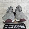 thumbnail image 3 of Adi - das NMD R1 Grey Wool 3M Maroon Boost Sneaker CQ0761 Men's Size 8.5, 3 of 6