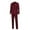 Wine, variant on Lilgiuy Men's Fashion Suit Jacket + Suit Pants Two-piece Suit
