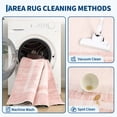 thumbnail image 3 of Hasoo 10′ x 13′ Pink Washable Neutral Bordered Area Rug for Living Room Modern Stain Resistant Indoor Throw Carpet Home Decor, 3 of 6