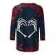 thumbnail image 4 of Ailaofu 3/4 Length Sleeve Women Tops Crew Neck Blouses Dressy Casual Summer T Shirts Loose Fit Business Work Clothes, 4 of 4
