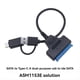 thumbnail image 3 of Cable USB 3.0 A Cable Adaptador de Disco Duro USB C para Cable Adaptador de Disco Duro de 2,5 Pulgadas Convertidor de Conector de Computadora, 3 of 5