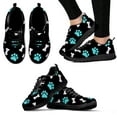 thumbnail image 1 of Zapatos de exterior ligeros con estampado de pata de perro y dibujos animados, cómodos y transpirables, color negro, para verano, 1 of 6